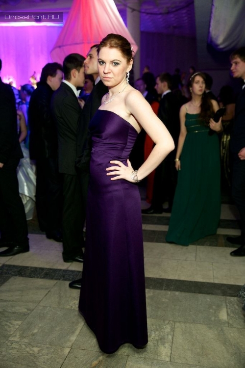 Фиолетовое платье в пол  ABS by Allen Schwartz на бал