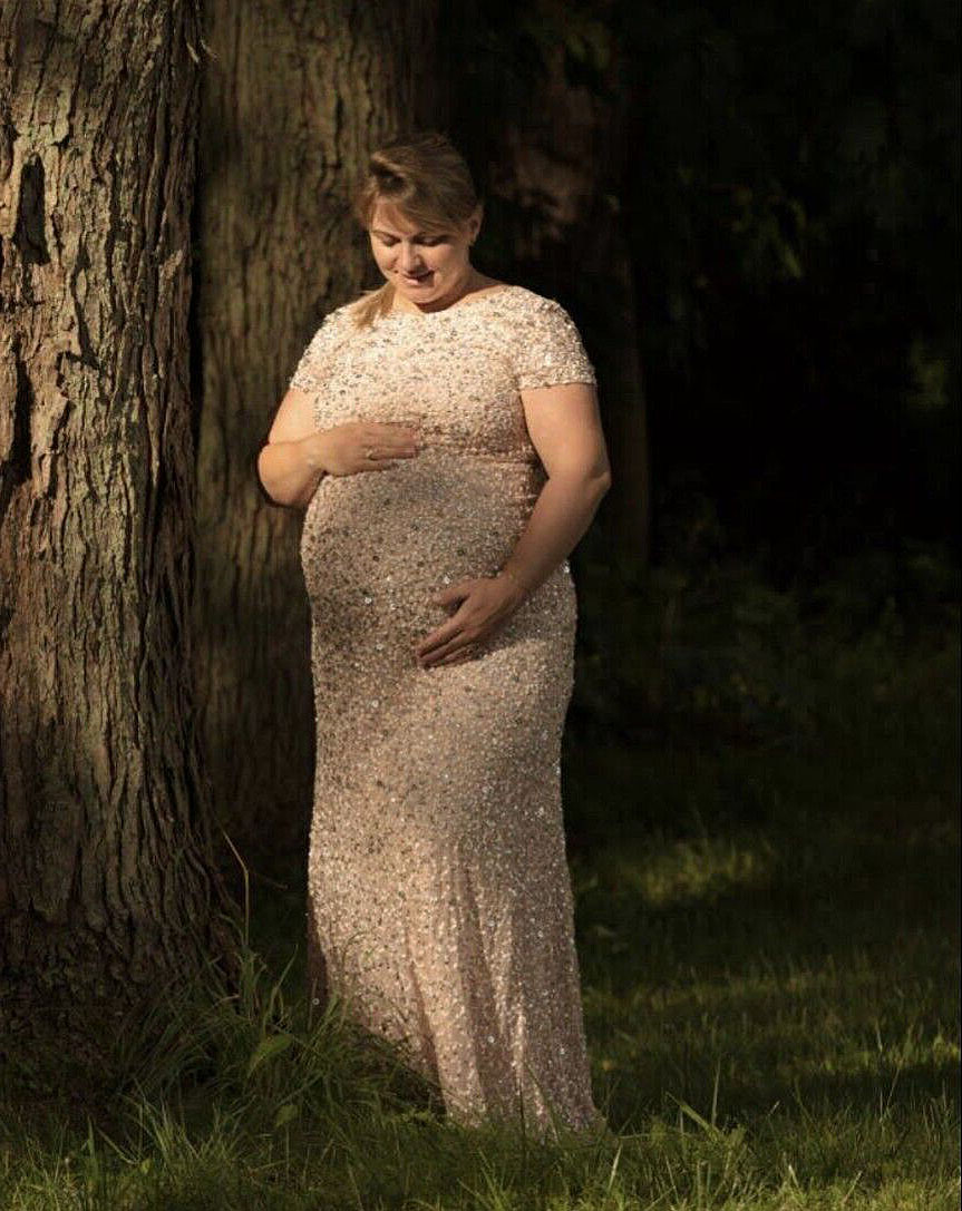 Пастельное платье на беременную фотосессию в аренду