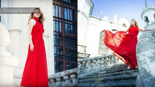 Красное платье Decode 1.8 на фотосессию в прокат