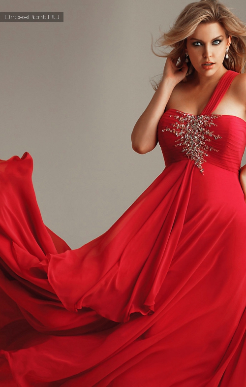 Betsy and Adam,Gown Red Yeweled Bust