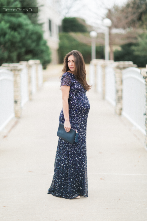 Вечернее платья для беременных Adrianna Papell напрокат