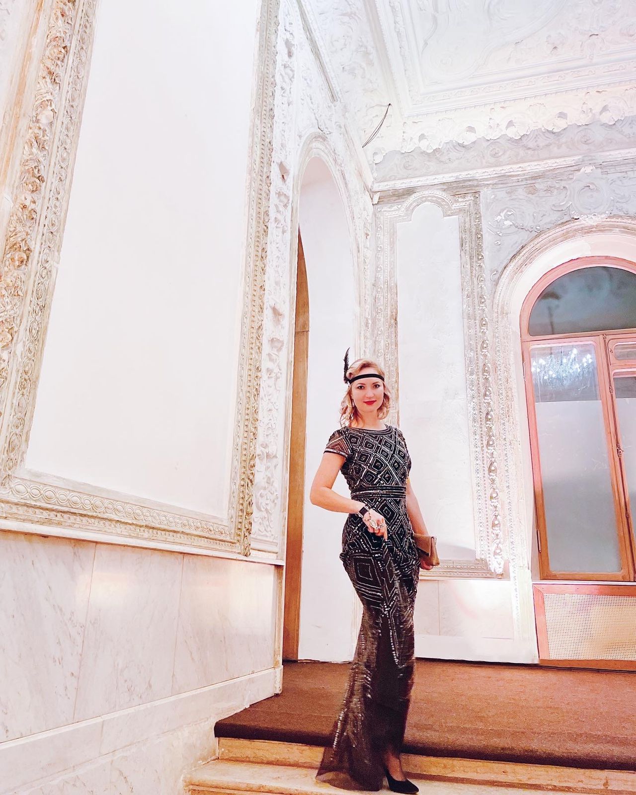 Платье вечернее стиль Gatsby с украшениями напрокат