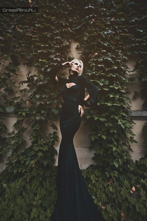 Черное сексуальное платье Rock Republic на фотосессию аренда