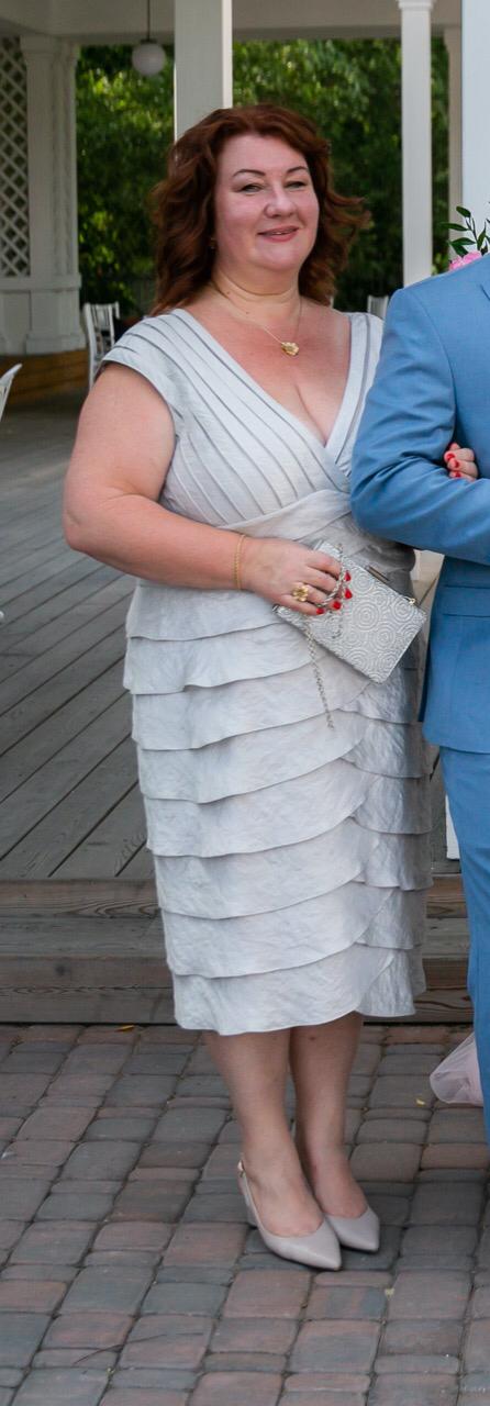 Жемчужное платье большой размер на свадьбу